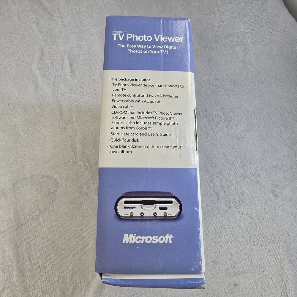 Microsoft TV Photo Viewer X08-22497 With Software Floppy Vintage In Original Box